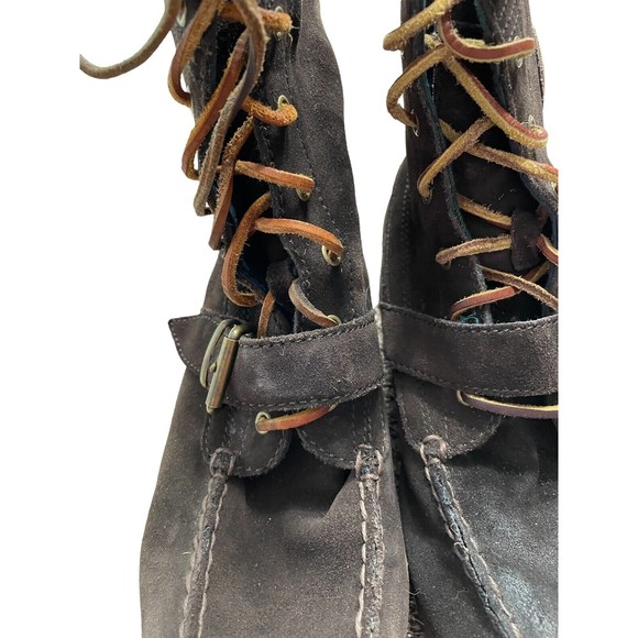 Men’s Ralph Lauren Polo Ranger Brown Suede Boots Shoes Distressed 8D Style 14557 - Picture 2 of 12